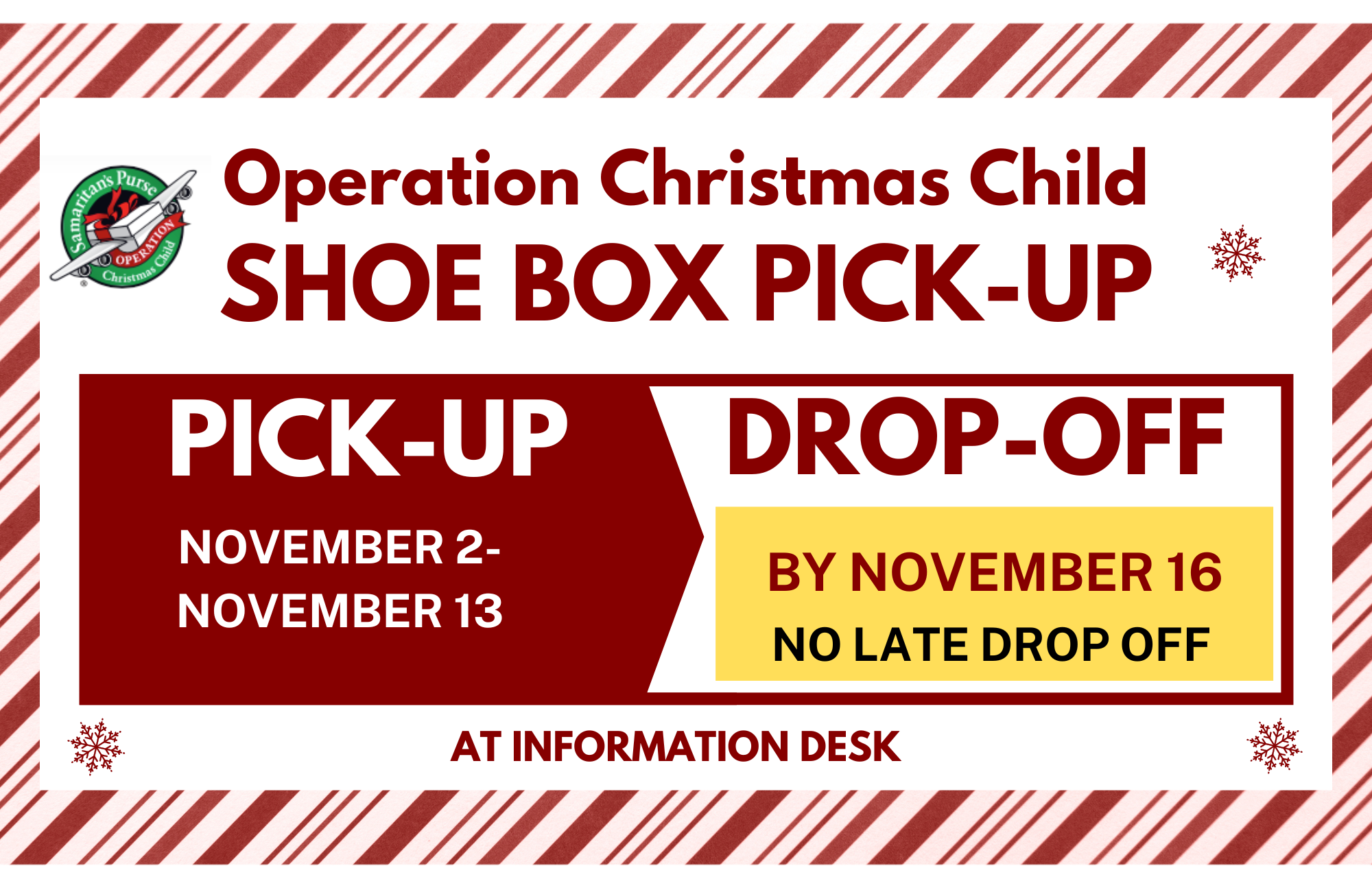 Operation Christmas Child Shoe Box Pick Up Slide (17 x 11 in)